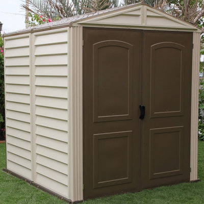 Duramax StoreMate 6ft. W x 6ft. D Vinyl Storage Shed &amp; Reviews 