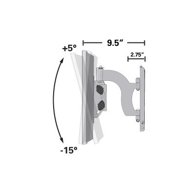 Sanus Classic Series Full-Motion Wall Mount for 26" - 40" Flat-Panel TVs