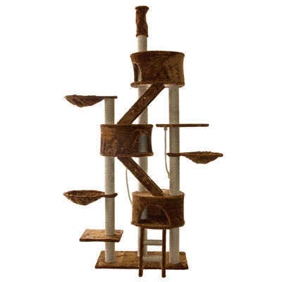 Go Pet Club 106" Three Condo Cat Tree