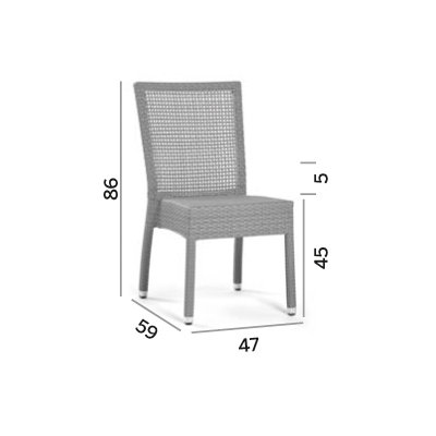 Varaschin Lotus Open Weaving Chair in String Colour by Varaschin R and D