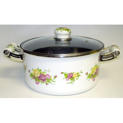Danico Enamel Kitchenware Soup Pot with Lid