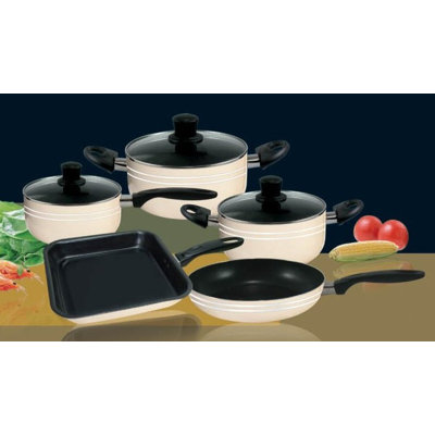 Danico 8 Piece Ivory Cook Set