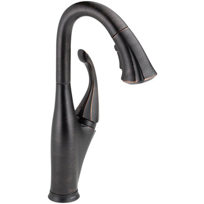 Delta Addison Single Handle Single Hole Pull-Down Bar / Prep Faucet