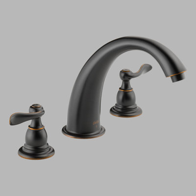 Delta Foundations Windemere Double Handle Deck Mount Roman Tub Faucet Trim