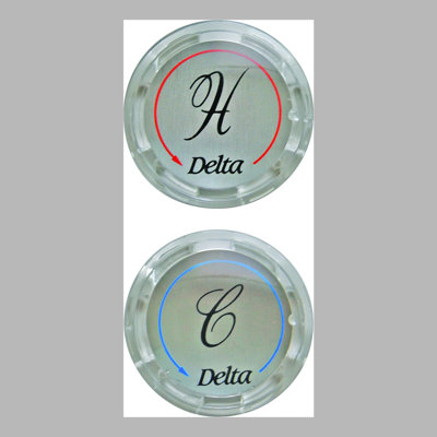 Delta Replacement Clear Button Handle Bathroom Faucet