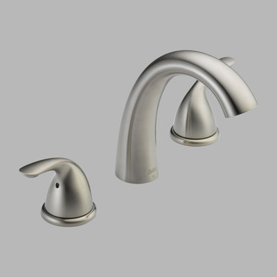 Delta Classic Double Handle Deck Mount Garden Roman Tub Faucet Less Handle