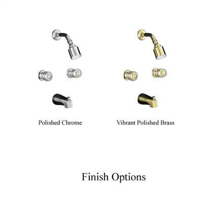 Kohler Coralais Volume Control Bath and Shower Faucet Trim with Sculptured Acrylic Handles