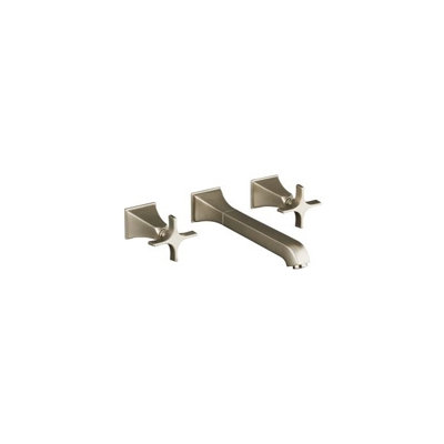 Kohler Memoirs Wall Mounted Bathroom Faucet with Double Cross Handles