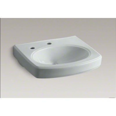 Kohler Pinoir Bathroom Sink Basin with Single Faucet Hole and Left-Hand Soap/Lotion Dispenser