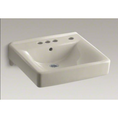 Kohler Soho Wall-Mounted Or Concealed Carrier Arm Mounted Commercial Bathroom Sink