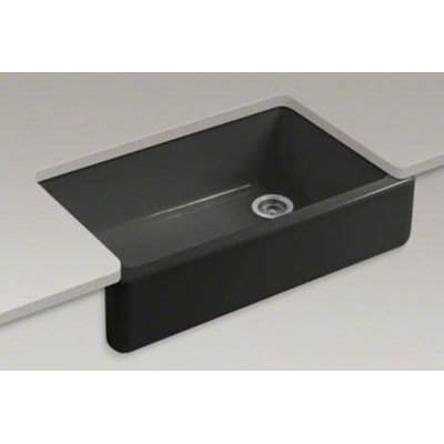 Kohler Whitehaven Self-Trimming 35.69" x 21.56" x 9.63" Under-Mount Single-Bowl Sink with Tall Apron