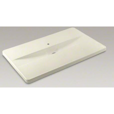 Kohler Iron/Occasions Island Integrated Top and Single-Bowl Kitchen Sink with Single Faucet Hole