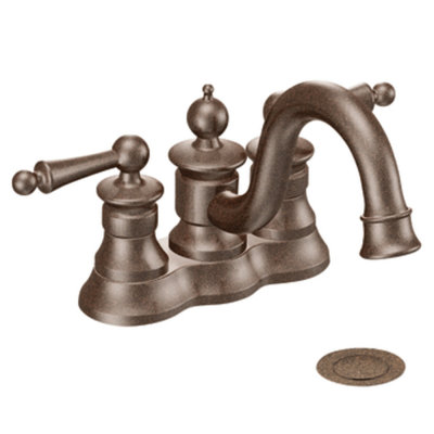 Moen Waterhill Centerset Bathroom Faucet with Double Handles
