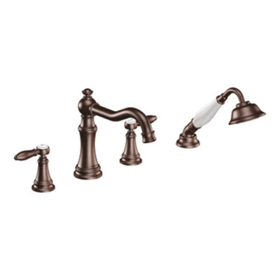 Moen Weymouth Two Handle Diverter Roman Tub Faucet