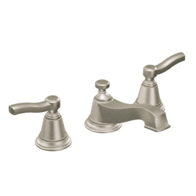 Moen Rothbury Two Handle Widespread Low Arc Bathroom Faucet