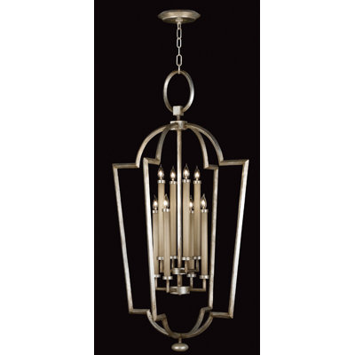 Fine Art Lamps Allegretto Silver 8 Light Foyer Pendant