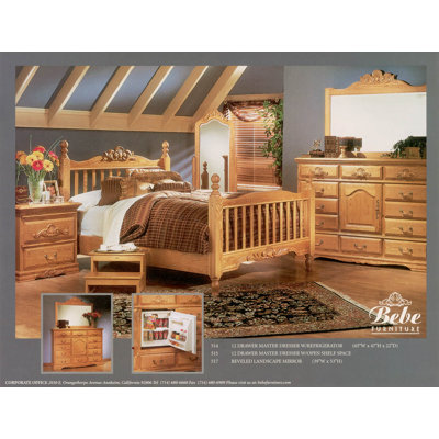 Country Heirloom Slat Post Bedroom Collection by Bebe Furniture -image