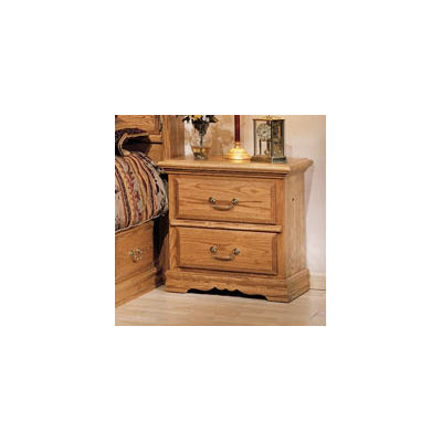 Country Heirloom 2 Drawer Nightstand by Bebe Furniture -image