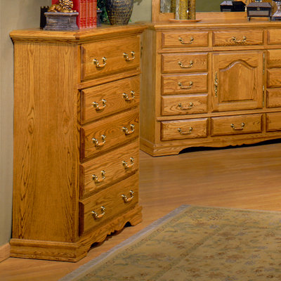 Country Heirloom 5 Drawer Chest by Bebe Furniture -image