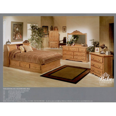 Click To Image : Country Heirloom Pier Bookcase Headboard Only in Medium Wood by Bebe Furniture Now
