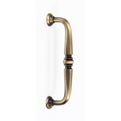 Alno Inc Charlie 4" Cabinet Pull with Brass Construction