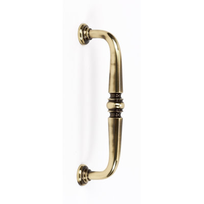 Alno Inc Charlie 4" Cabinet Pull with Brass Construction