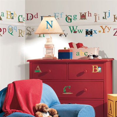 Room Mates Alphabet Peel and Stick Wall Sticker