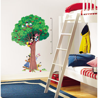 Room Mates Licensed Designs Mickey and Friends Peel and Stick Growth Chart