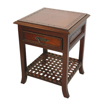 Nightstand with Braided Shelf (Set of 2) by New World Trading -image