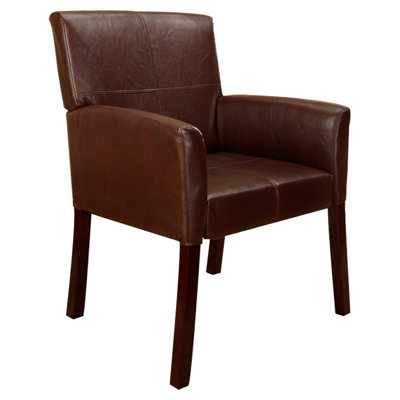 Accent Leather Arm Chair 