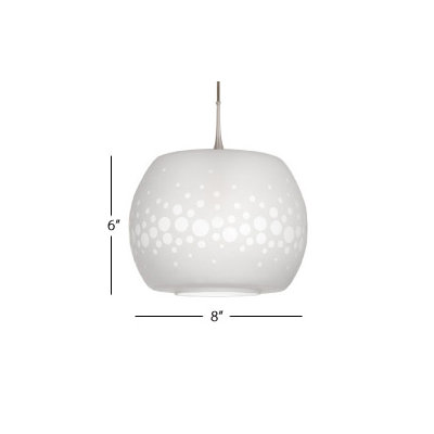 WAC Lighting Pura Flexrail2 Line Voltage Xenon Pendant with Frosted Glass Shade