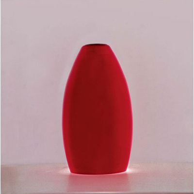 George Kovacs by Minka Wall Sconce with Oval-Shaped Case Red Glass Shade