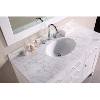 Design Element London 48" Single Bathroom Vanity with Opitonal Four Drawer Cabinet