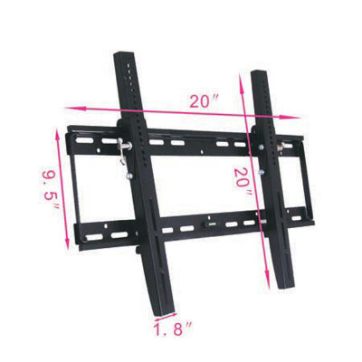 Aosom LLC Universal Flat TV Wall Mount Bracket with Tilt
