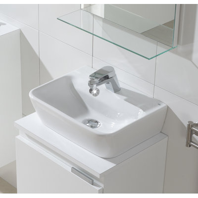 Bissonnet Universal Emma 19.5" Bathroom Wall Hung Vanity Set in Anthracite