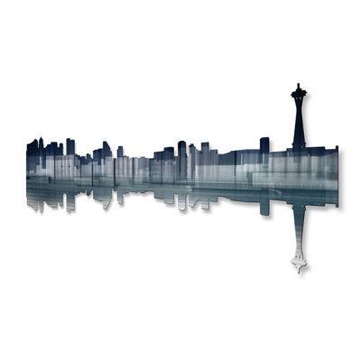 All My Walls Seattle Reflection Metal Art