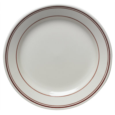 Homer Laughlin Diner Banded 9" Luncheon Plate