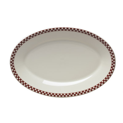 Homer Laughlin Diner Check 13.65" Oval Platter