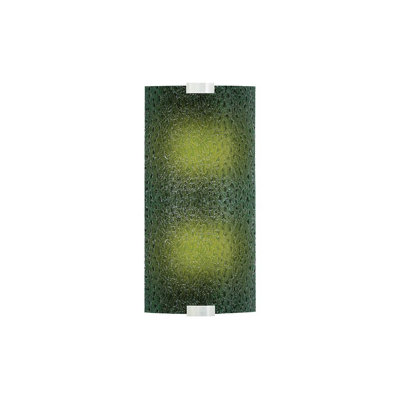 LBL Lighting Omni 120V Medium Two Light Outdoor Wall Sconce with Bubble Glass shade in Silver