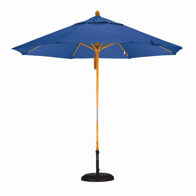 California Umbrella 9' Fiberglass Market Umbrella with Pulley