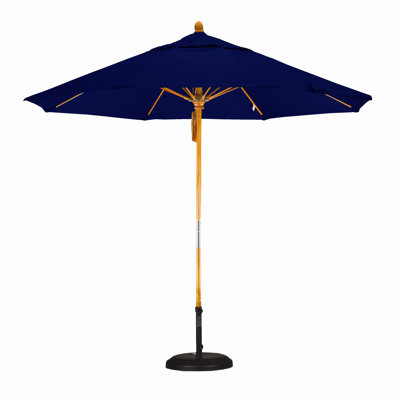 California Umbrella 9' Fiberglass Market Umbrella with Pulley