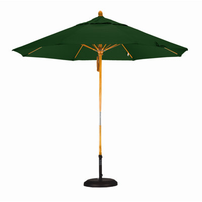 California Umbrella 9' Fiberglass Market Umbrella with Pulley