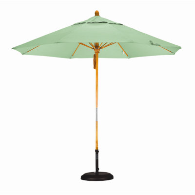 California Umbrella 9' Fiberglass Market Umbrella with Pulley