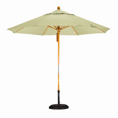 California Umbrella 9' Fiberglass Market Umbrella with Pulley