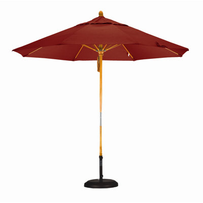 California Umbrella 9' Fiberglass Market Umbrella with Pulley