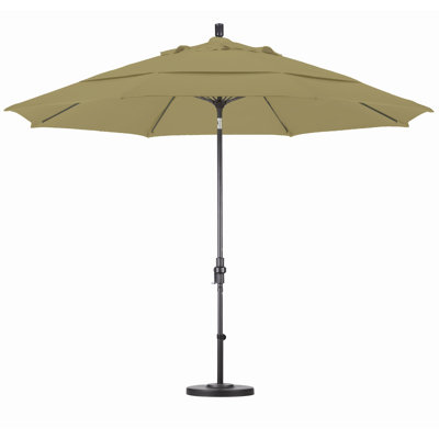 California Umbrella 11' Fiberglass Market Collar Tilt Umbrella