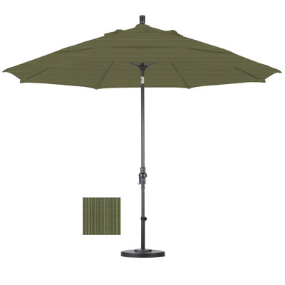 California Umbrella 11' Fiberglass Market Collar Tilt Umbrella