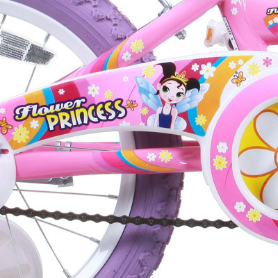titan girl's flower princess bmx bike