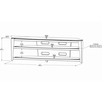 Tech-Craft Sorrento 72" TV Stand