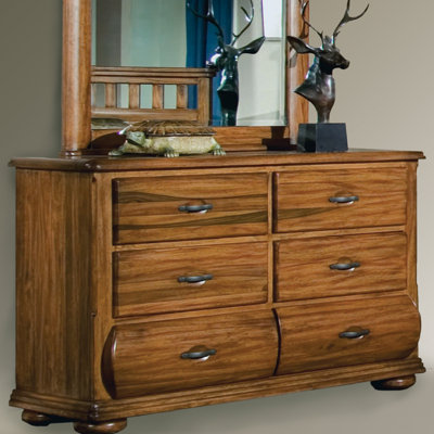 Timberline Dresser and Mirror Set by American Woodcrafters -image